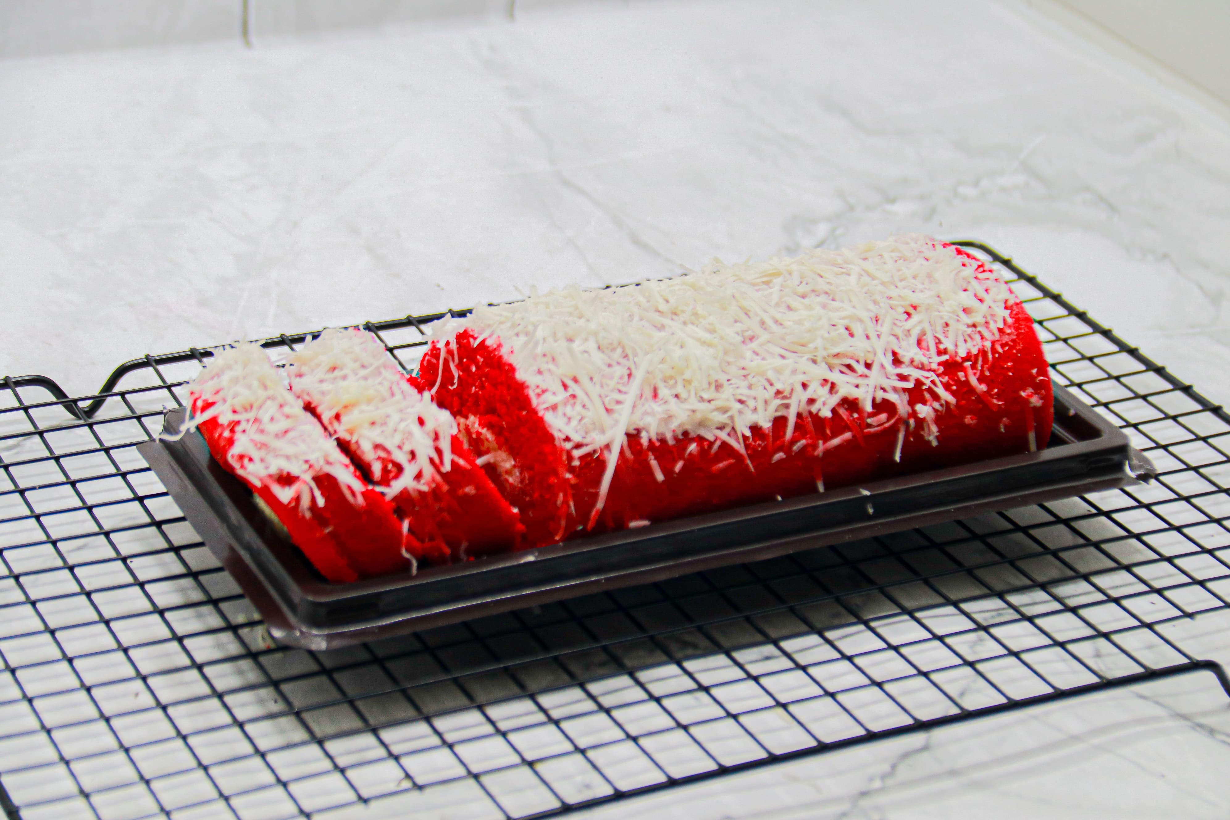 Bolu Gulung (Roll cake) Redvelvet